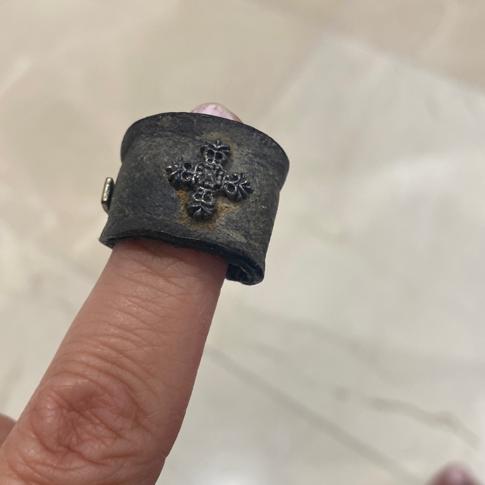Royalty Collection Mens Leather Ring